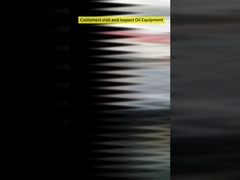 Les clients visitent et inspectent l'équipement pétrolier